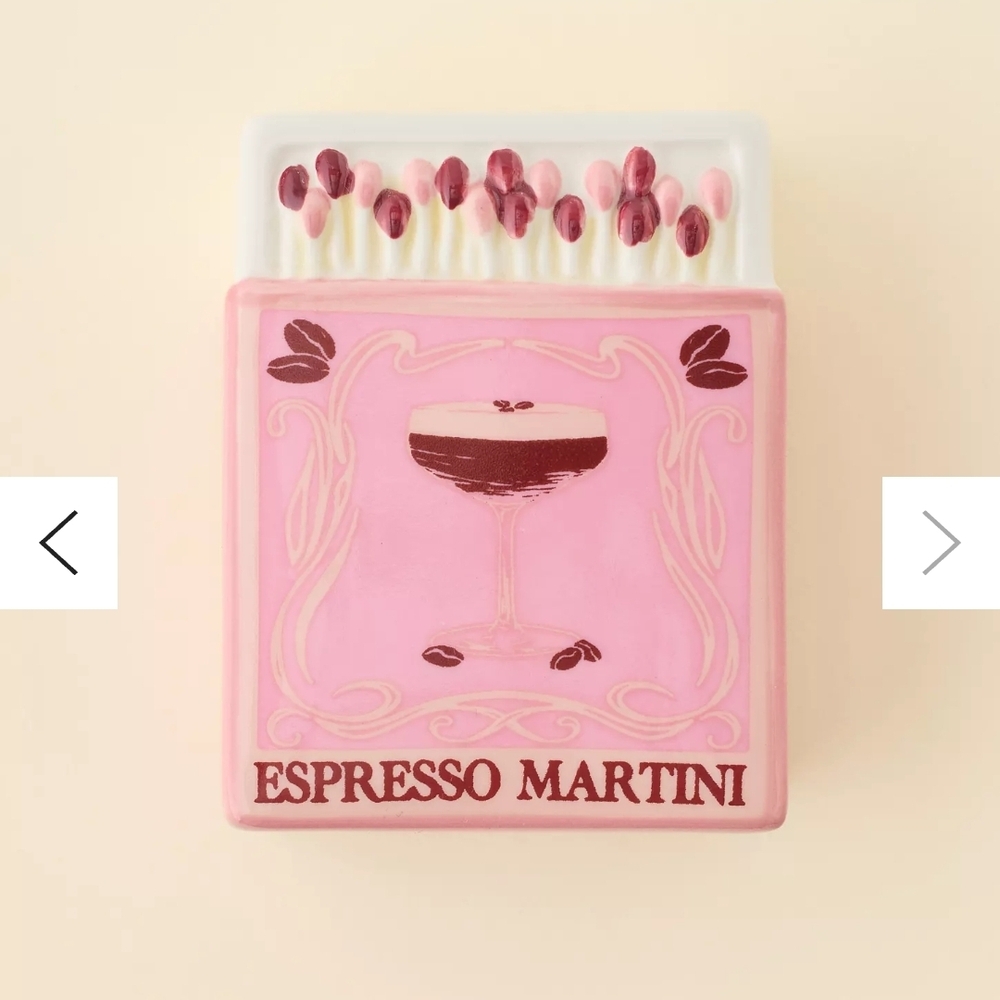 Espresso Martini Pink Decorative Trinket Box